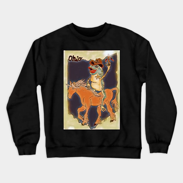 Majestic Frogman Crewneck Sweatshirt by Cassie’s Cryptid Land